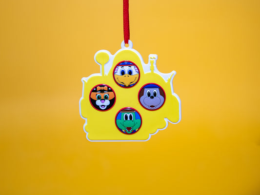 Ceramic Dual Sided Holiday World & Splashin' Safari Ornament