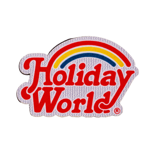 Holiday World Flocked Magnet