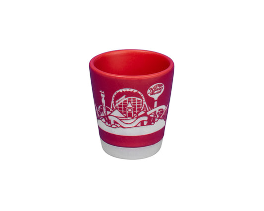 Holiday World Skyline Etched Shot Glass