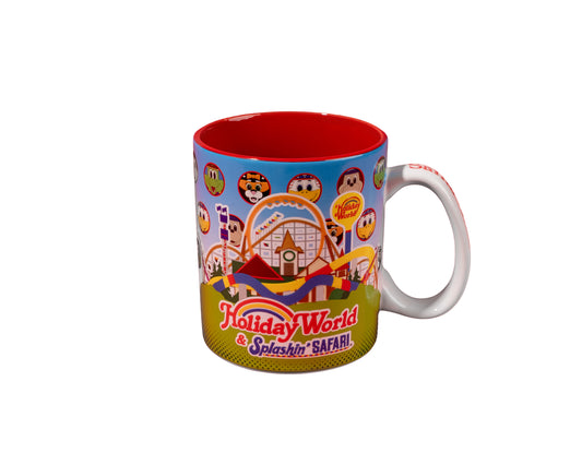 Holiday World Skyline & Character Mug