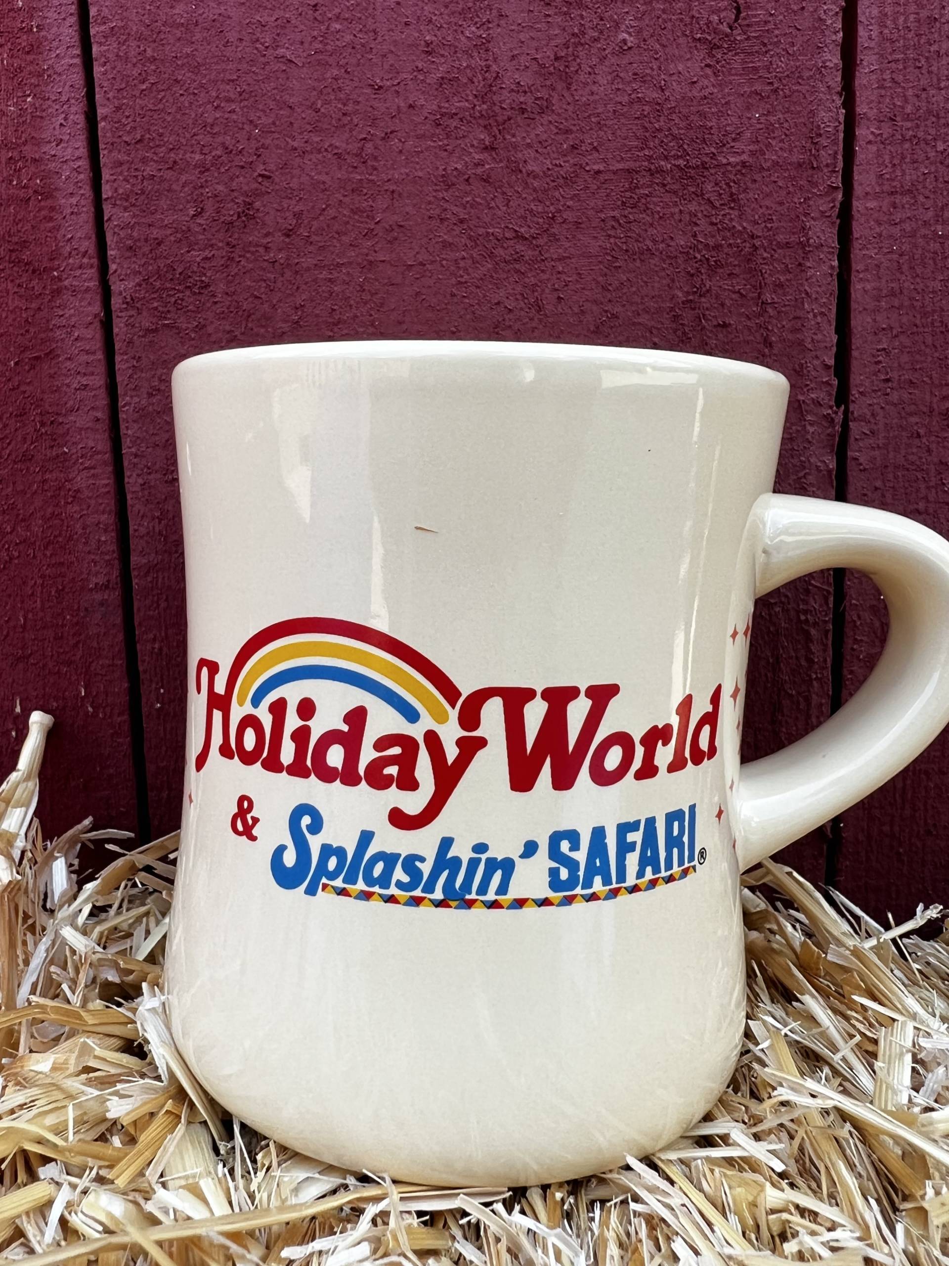 Holiday World & Splashin' Safari Logo side of Cream-Colored coffee mug with Good Gravy! Logo and Holiday World & Splashin' Safari logo