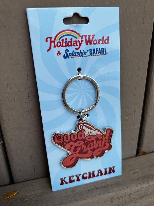 Metal Good Gravy Logo Keychain