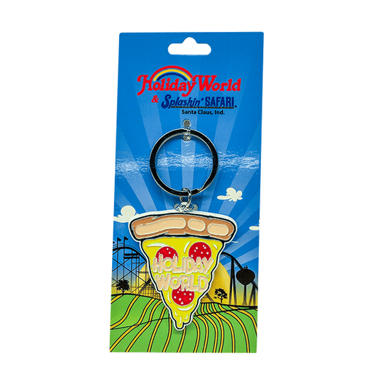 Holiday World Pizza Keychain