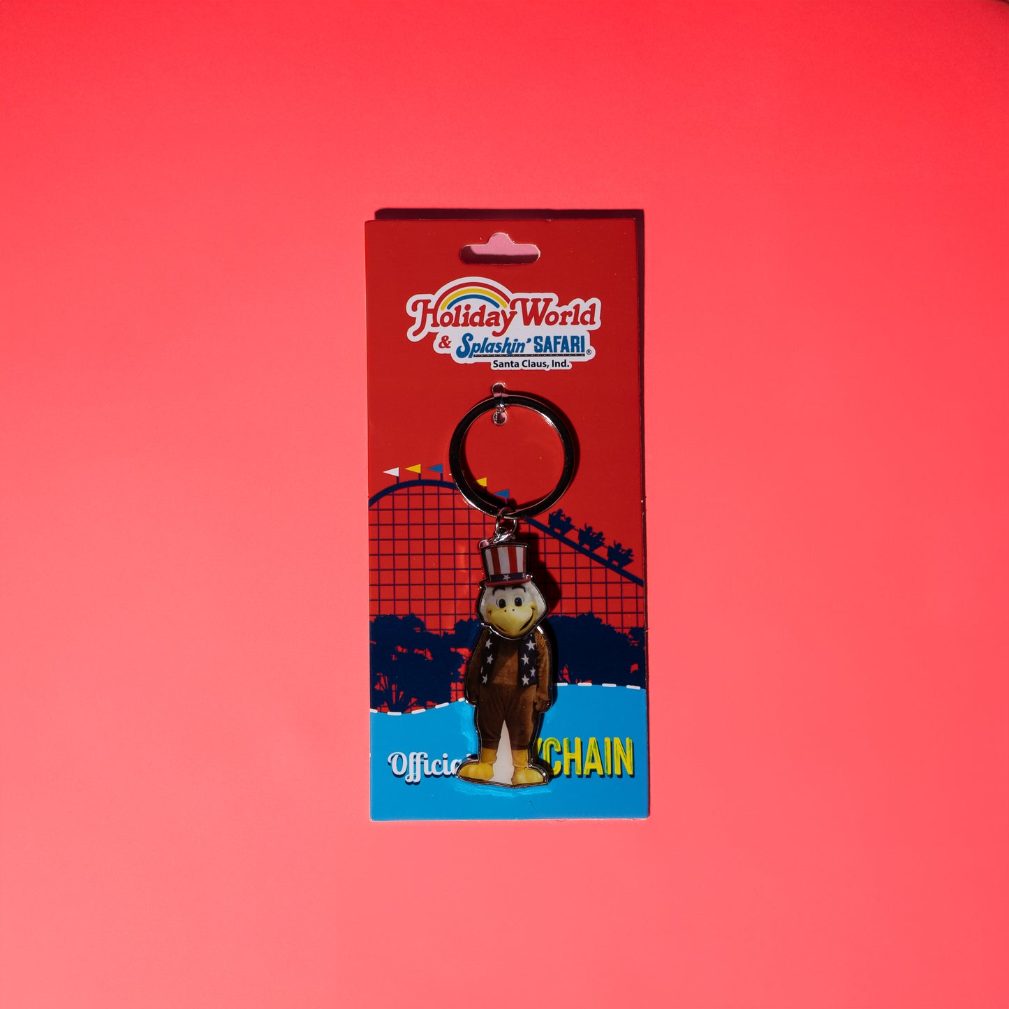 George the Eagle Bobble Head Keychain