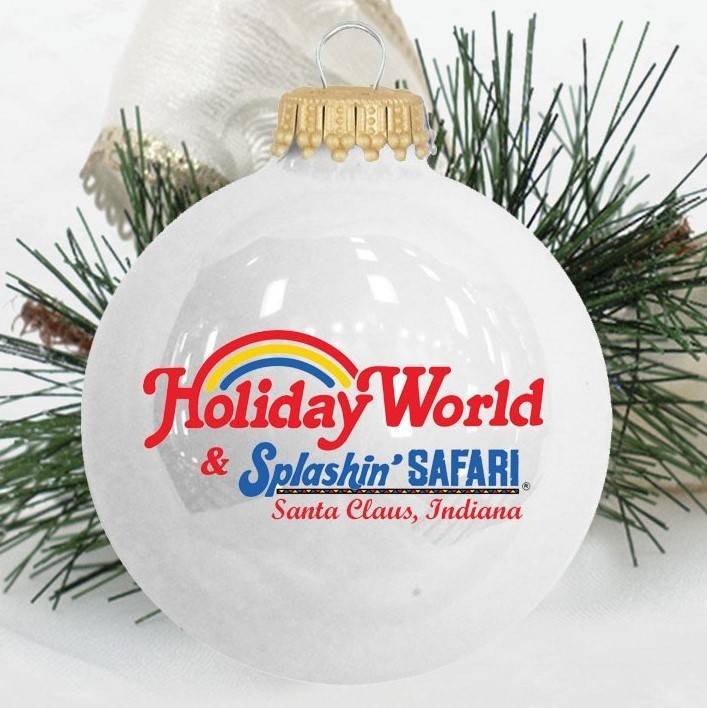 Glass Holiday World Ornament