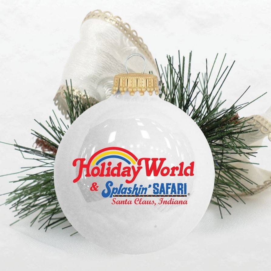 Glass Holiday World Ornament