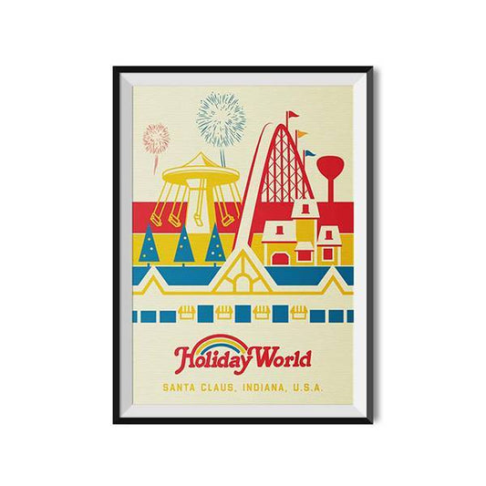 Made to Thrill - Retro Holiday World Skyline Poster